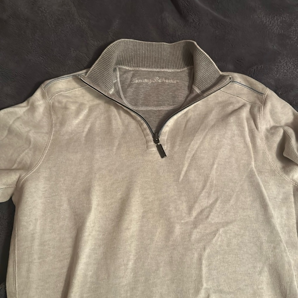 Tommy Bahama Reversible Quarter Zip Crewneck size Medium